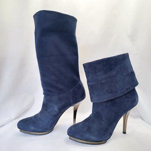 INC International Concepts Gianablu Tru Blu Platform Heel Boot 9B